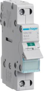 Kapcsoló modul Szürke 16 A 230 V Hager SBN116