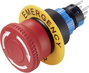 TRU COMPONENTS TC-T14-2240 Figyelmeztető gyűrű, vész kikapcsolóhoz (Ø) 40 mm NOT-AUS Sárga 1 db 2. bélyegkép