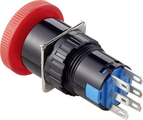 TRU COMPONENTS TC-LAS1-AY-22TS Vészkikapcsoló 250 V/AC 3 A 2 nitó, 2 záró IP40 1 db 2. kép