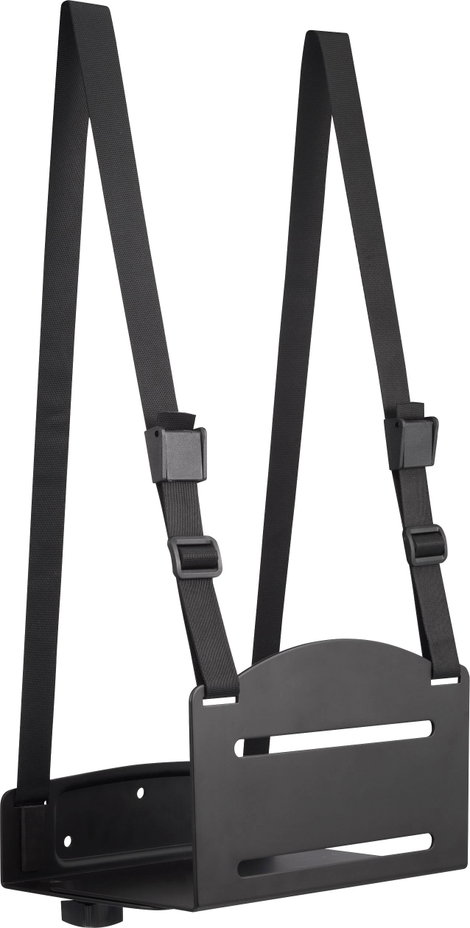 Számítógép fali tartó 2 db tartó gurtnival, CPB SpeaKa Professional Fekete (H x Sz x Ma) 235 x 212 x 3. kép