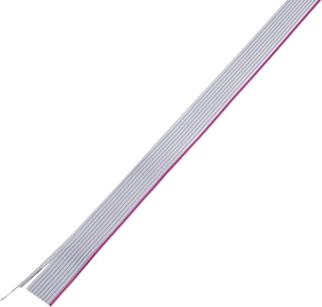 TRU COMPONENTS TC-7638604 Adatvezeték Raszterméret: 1.27 mm 10 x 0.089 mm² Szürke 30 m 2. kép