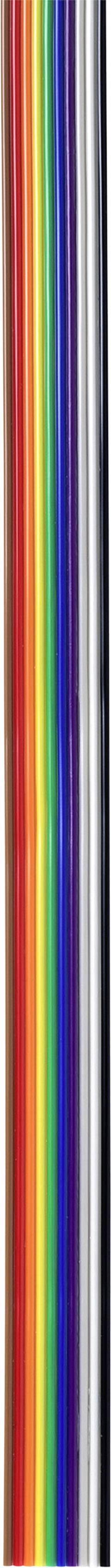 TRU COMPONENTS TC-7638572 Adatvezeték Raszterméret: 1.27 mm 20 x 0.125 mm² Többszínű 10 m