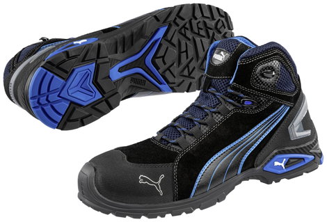 PUMA Rio Black Mid 632250-42 Biztonsági csizma S3 Cipőméret (EU): 42 Fekete, Kék 1 db