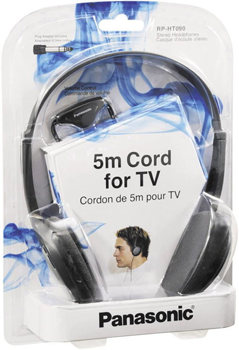 Panasonic RP-HT090 TV On Ear fejhallgató Vezetékes Szürke Hangerő szabályozás 3. kép