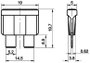 TRU COMPONENTS 8551264 Standard autós laposbiztosíték 15 A Világoskék 1 db 2. bélyegkép