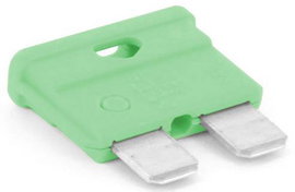TRU COMPONENTS 8551288 Standard autós laposbiztosíték 30 A Világoszöld 1 db