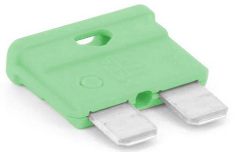 TRU COMPONENTS 8551288 Standard autós laposbiztosíték 30 A Világoszöld 1 db