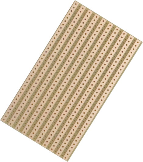 TRU COMPONENTS Euro panel Keménypapír (H x Sz) 90 mm x 50 mm 35 µm Raszterméret 5.08 mm Tartalom 4 d 2. kép