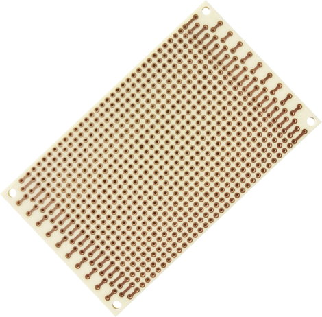 TRU COMPONENTS T1906SA037 Euro panel Keménypapír (H x Sz) 100 mm x 60 mm 35 µm Raszterméret 2.54 mm  2. kép