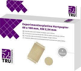 TRU COMPONENTS T1906SA039 Euro panel Keménypapír (H x Sz) 100 mm x 60 mm 35 µm Raszterméret 2.54 mm 