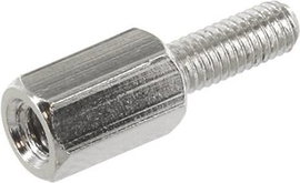 TRU COMPONENTS TRUD3X05A5MH TRUD3X05A5MH Távtartó (H) 5 mm M3 M3 Sárgaréz (nikkelezett) 1 db