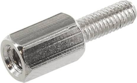 TRU COMPONENTS TRUD3X05A5MH TRUD3X05A5MH Távtartó (H) 5 mm M3 M3 Sárgaréz (nikkelezett) 1 db