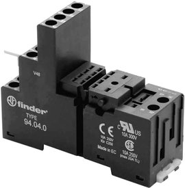 Finder 94.04.0 Reléfoglalat Alkalmas a következő sorozatokhoz: Finder 55-ös sorozat 1 db