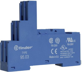 Finder 95.03 Reléfoglalat Alkalmas a következő sorozatokhoz: Finder 40-es sorozat 1 db