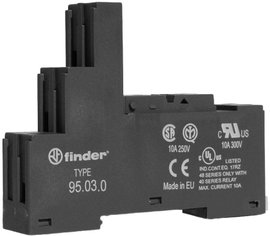 Finder 95.03.0 Reléfoglalat Alkalmas a következő sorozatokhoz: Finder 40-es sorozat 1 db