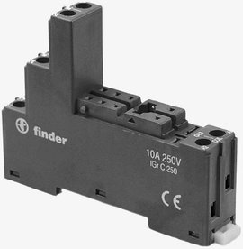 Finder 95.05.0 Reléfoglalat Alkalmas a következő sorozatokhoz: Finder 40-es sorozat, Finder 41-es so