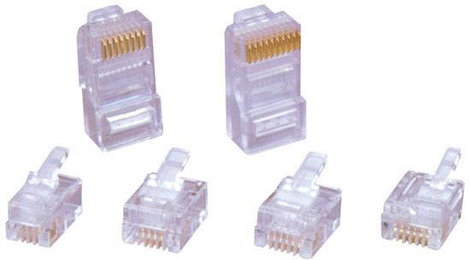 TRU COMPONENTS Western RJ 10 csatlakozó 7712844 Dugó, egyenes Pólusszám 4P4C 1 db