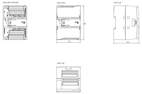 Siemens Siemens Dig.Industr. 6ES72315PF320XB0 SPS analóg bemeneti modul 24 V 2. kép