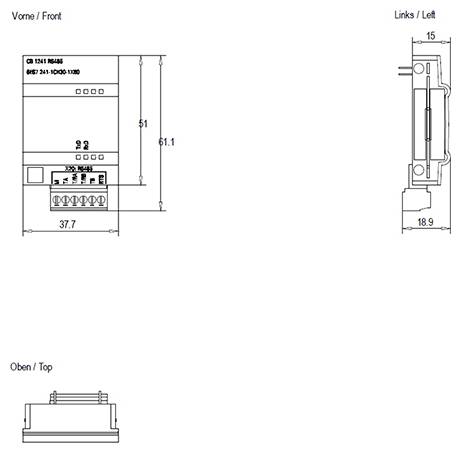 Siemens CB 1241 6ES7241-1CH30-1XB0 SPS bővítő egység 2. kép