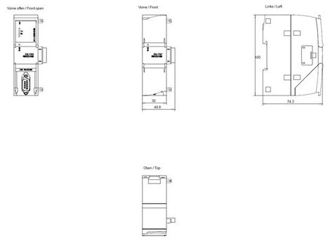 Siemens Siemens Dig.Industr. 6ES72411CH320XB0 SPS kommunikációs modul 24 V 4. kép