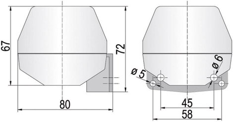 Auer Signalgeräte Jelződuda 710000005 KDH 24 V/DC 92 dB 2. kép