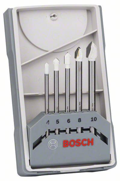 Bosch Accessories Expert for Ceramic 2608587169 Üveg- és csempefúró 5 részes Hengeres befogószár 1 k