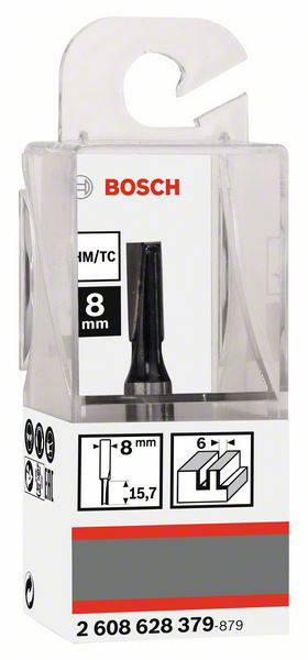 Bosch Accessories 2608628379 Horonymaró Keményfém Hossz 48 mm Átmérő 6 mm Szár átmérő 8 mm 2. kép