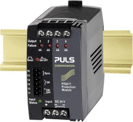 PULS DIMENSION PISA11.404 Biztosíték modul 24 V/DC 3.7 A Kimenetek száma:4 x Tartalom, tartalmi egys