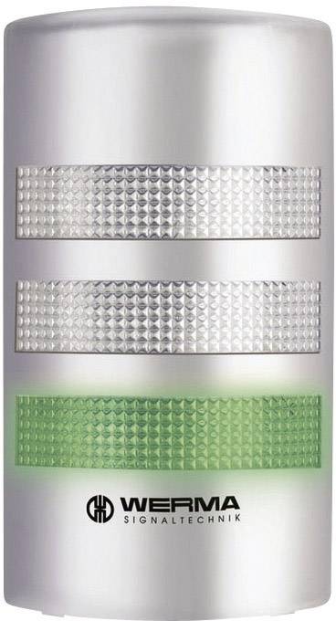 Kombi jeladó, LED fény és jelzősziréna 24 V 85 dB, Werma Signaltechnik 691.400.55