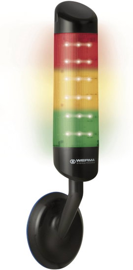 Werma Signaltechnik Kombi jeladó Werma Piros, Sárga, Zöld 24 V/DC 85 dB