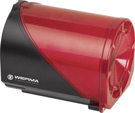 Werma Signaltechnik Kombi jeladó 444.110.75 Piros 24 V/DC 114 dB
