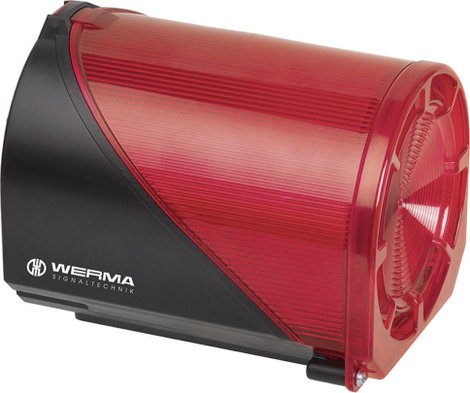 Werma Signaltechnik Kombi jeladó 444.110.75 Piros 24 V/DC 114 dB 2. kép