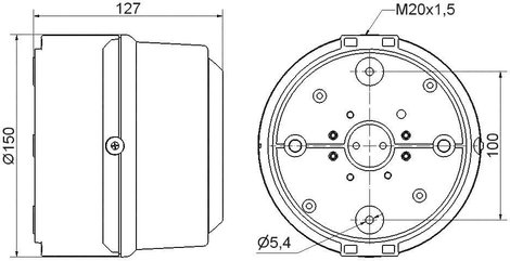 Werma Signaltechnik Jelzősziréna 190.000.68 WERMA Signaltechnik 230 V/AC 110 dB 2. kép
