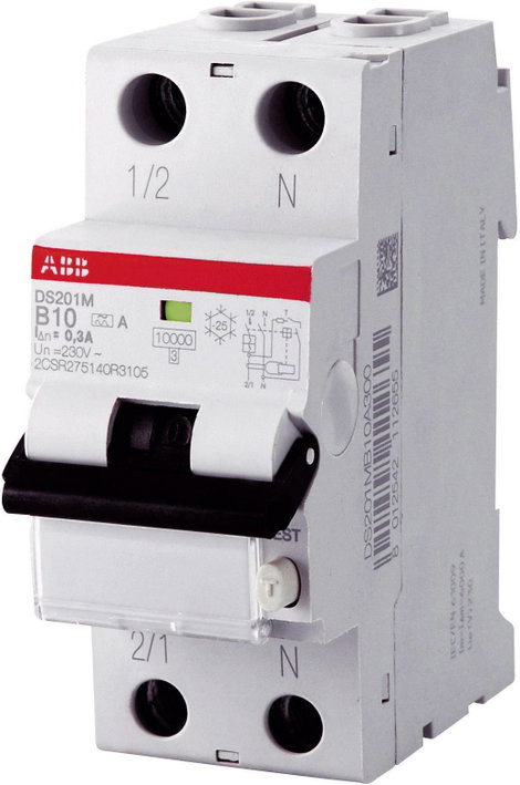 ABB 2CSR255180R1105 FI védőkapcsoló B 2 pólusú 10 A 0.03 A 230 V