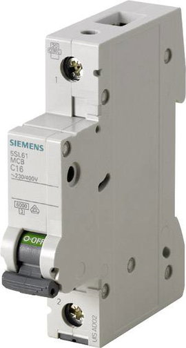 Siemens 5SL6116-7 Siemens Dig.Industr. Vezeték védőkapcsoló 1 pólusú 16 A 230 V, 400 V