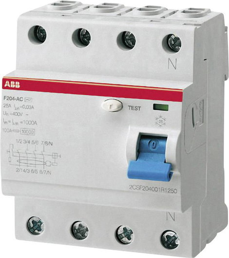ABB 2CSF204101R1400 FI védőkapcsoló A 4 pólusú 40 A 0.03 A 230 V/AC, 400 V/AC 4. kép