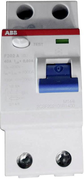 ABB 2CSF202101R1400 FI védőkapcsoló A 2 pólusú 40 A 0.03 A 230 V/AC, 400 V/AC
