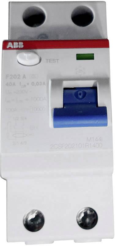 ABB 2CSF202101R1400 FI védőkapcsoló A 2 pólusú 40 A 0.03 A 230 V/AC, 400 V/AC