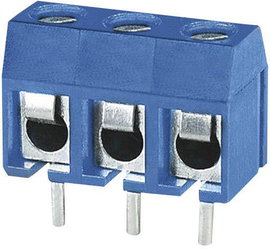 Degson DG301-5.0-03P-12 Csavaros kapocstömb 1.50 mm² Pólusszám 3 Kék 1 db