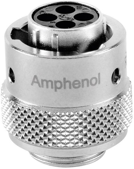 Amphenol RT0610-4SNH Kerek dugó Alj, egyenes Sorozat (kerek csatlakozók): RT360™ Össz pólusszám: 4 1 2. kép