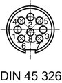 Amphenol C091 31H008 100 2 Kerek dugó Dugó, egyenes Össz pólusszám: 8 Sorozat (kerek csatlakozók): C 2. bélyegkép