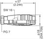 Amphenol C091 31H008 100 2 Kerek dugó Dugó, egyenes Össz pólusszám: 8 Sorozat (kerek csatlakozók): C 3. bélyegkép