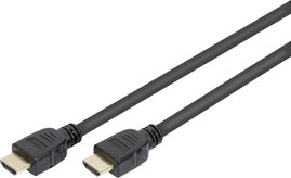 Digitus HDMI Csatlakozókábel HDMI-A dugó, HDMI-A dugó 1.00 m Fekete AK-330124-010-S aranyozott érint