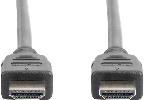Digitus HDMI Csatlakozókábel HDMI-A dugó, HDMI-A dugó 1.00 m Fekete AK-330124-010-S aranyozott érint 2. kép
