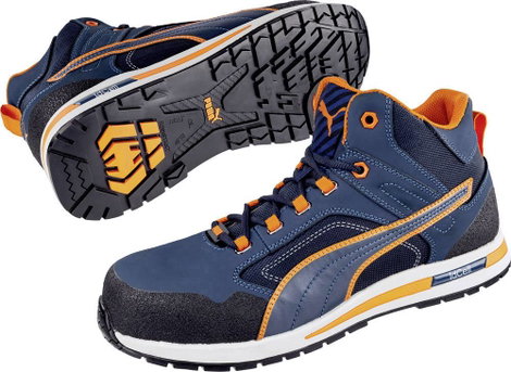 PUMA Crosstwist Mid 633140-43 Biztonsági csizma S3 Cipőméret (EU): 43 Kék, Narancs 1 db
