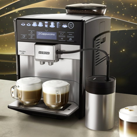 Siemens Hausgeräte EQ 6 plus S700 TE657M03DE Automata kávéfőző Nemesacél 13. kép