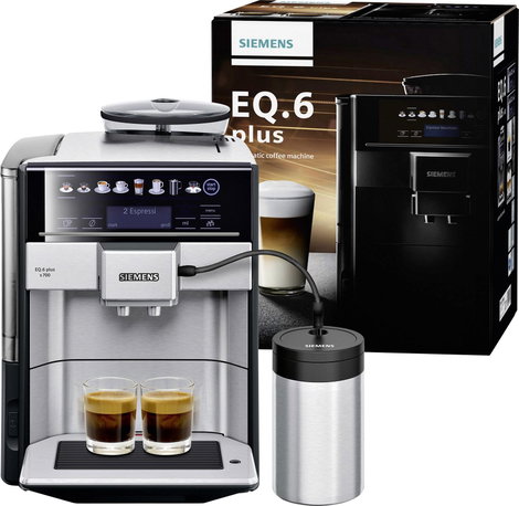 Siemens Hausgeräte EQ 6 plus S700 TE657M03DE Automata kávéfőző Nemesacél 14. kép