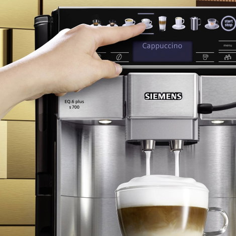 Siemens Hausgeräte EQ 6 plus S700 TE657M03DE Automata kávéfőző Nemesacél 18. kép