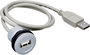 Beépíthető USB 2.0 hüvely, A típus Alj, beépíthető RRJ_USB_150CM RRJ_USB_150CM Schlegel Tartalom: 1 bélyegkép