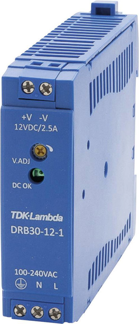 TDK-Lambda DRB30-12-1 Kalapsínes tápegység 12 V/DC 2.5 A 30 W Kimenetek száma:1 x Tartalom, tartalmi 3. kép
